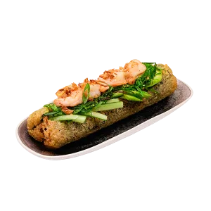Sushi dog with shrimp