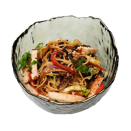 Пшенична локшина з куркою