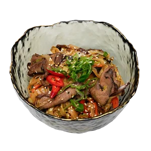 Рисова локшина з телятиною