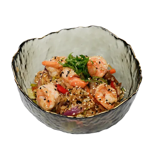 Тяхан з креветками